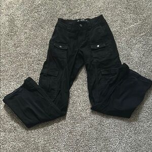 Black cargo pants